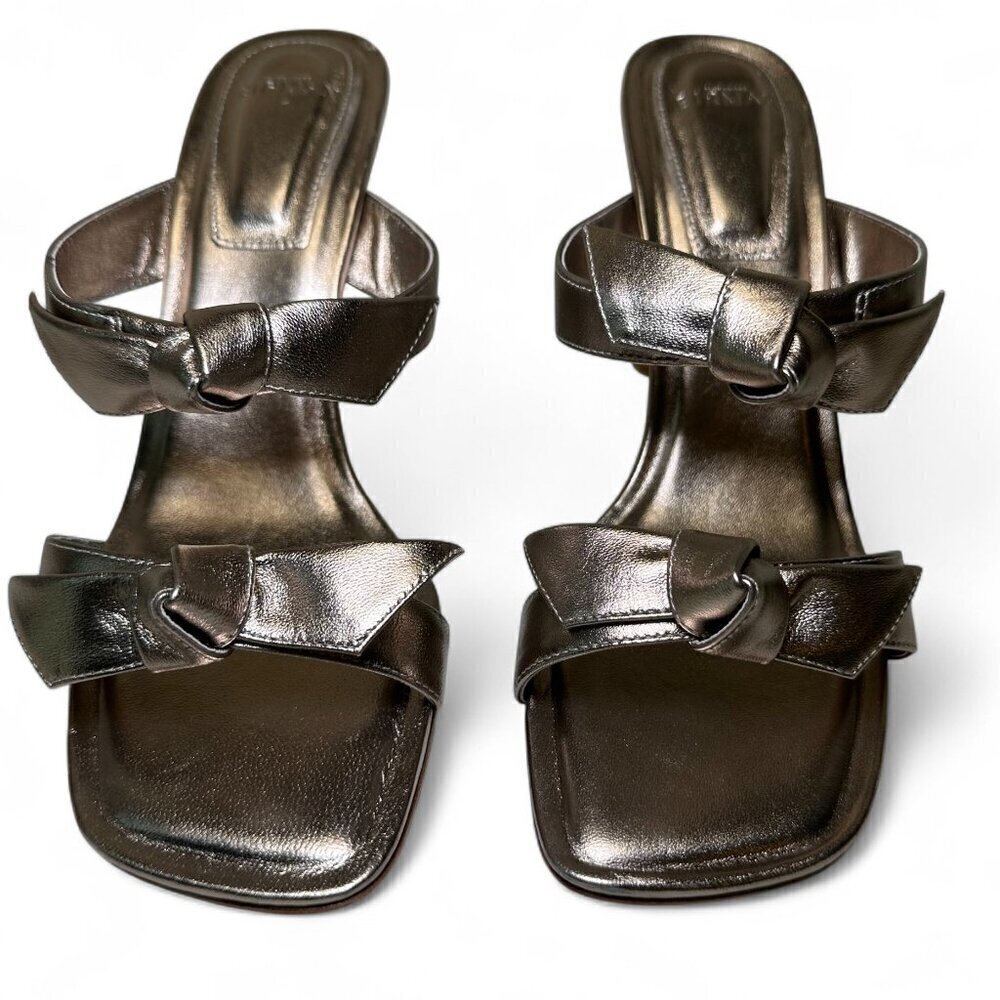 Alexandre BIRMIN Clarita Square Flare 85 Metallic Heeled Sandals - 37 EU, NIB - Picture 7 of 11